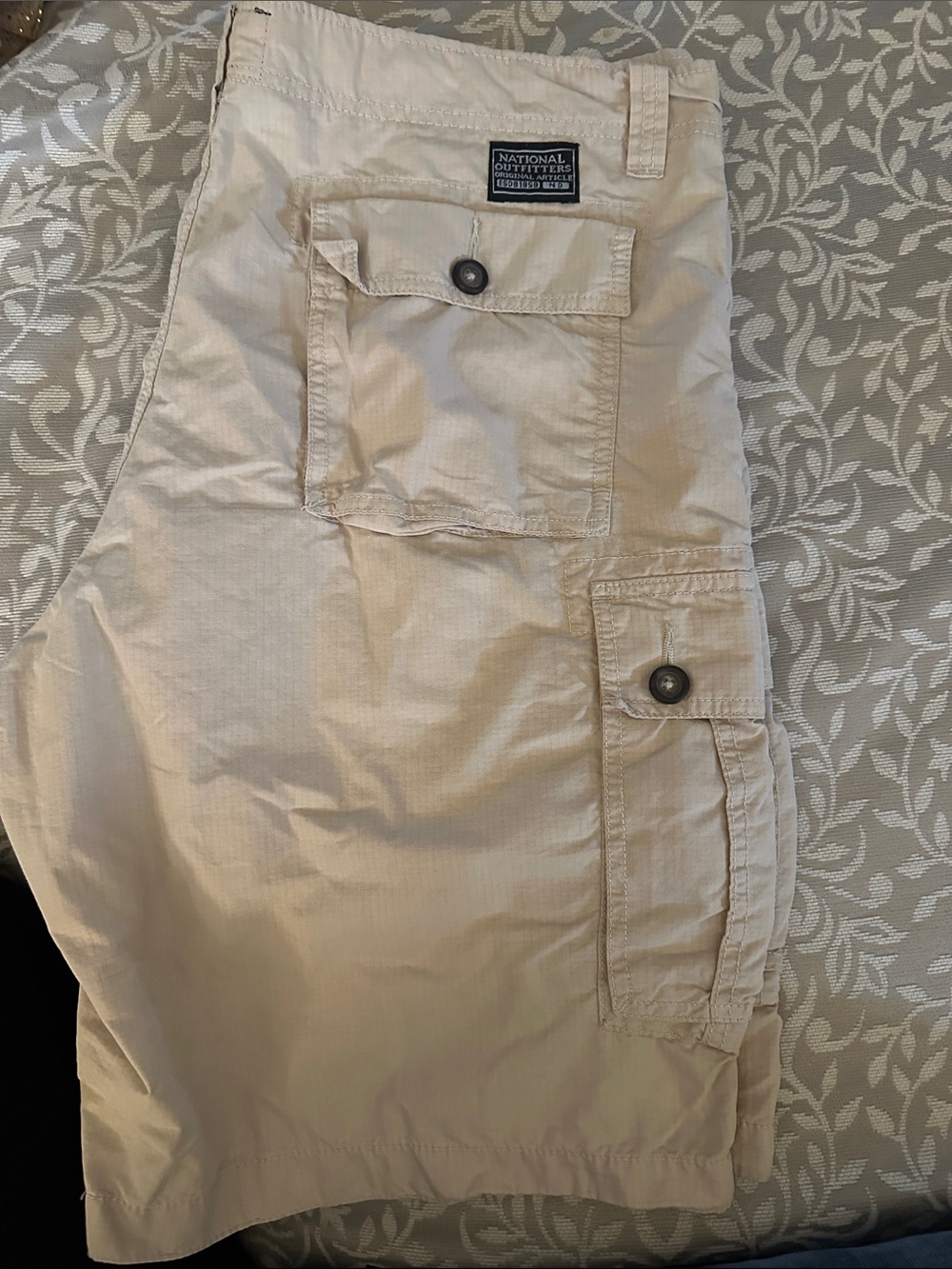 National Outfitters Beige Cargo Pocket Shorts